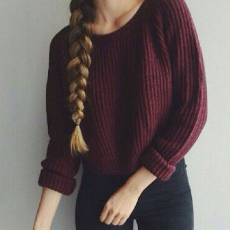 Autumn Fashion Blended Knitted Sweater