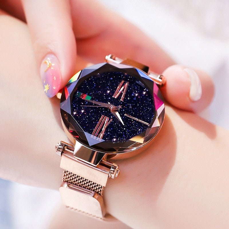 Luxury Women Watches Ladies Rose Gold