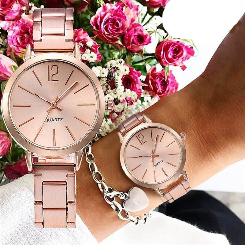 Watches Rose Gold Silver Stainless